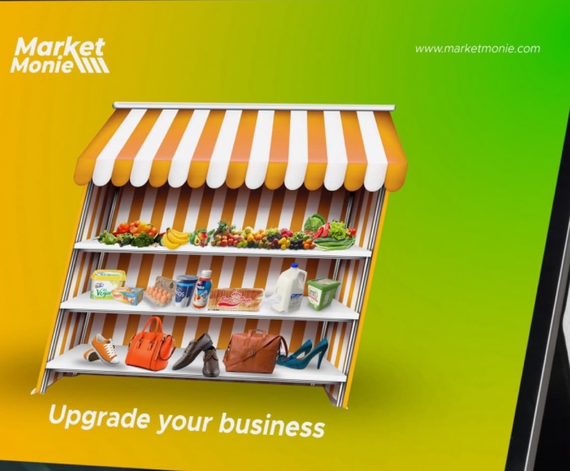 Market Monie presentation frame: “Upgrade your business”